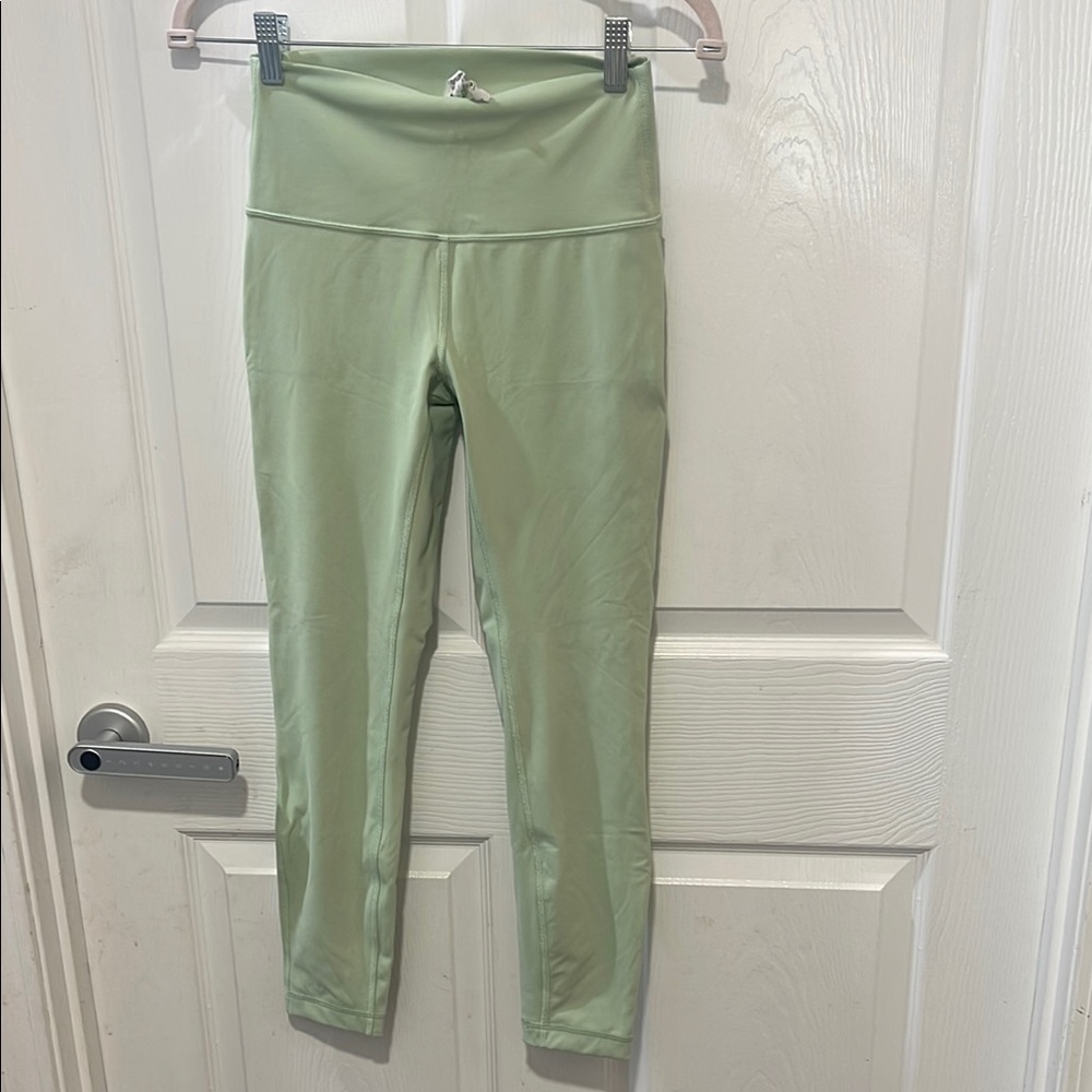 Lululemon Green Leggings High Waist Performance